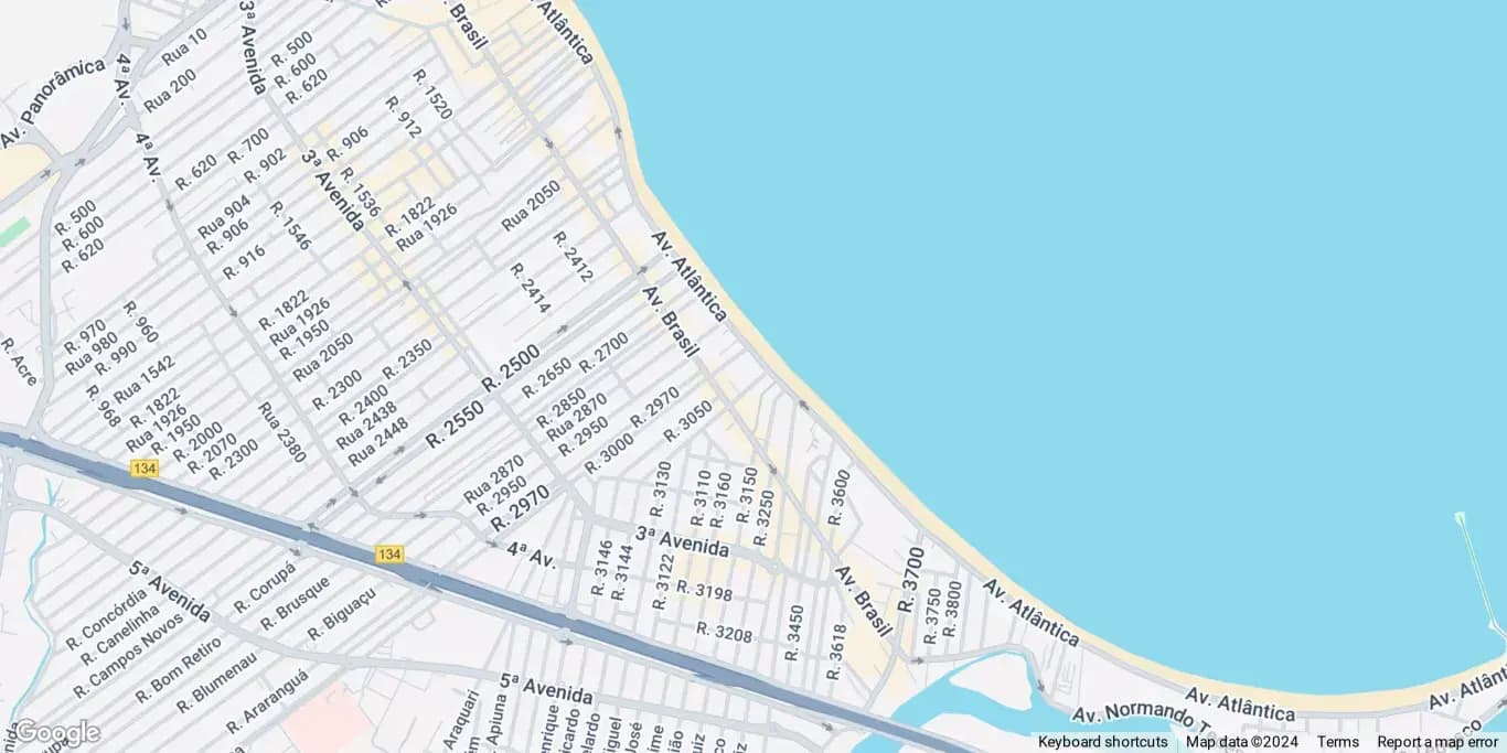 Mapa com a localização do imóvel