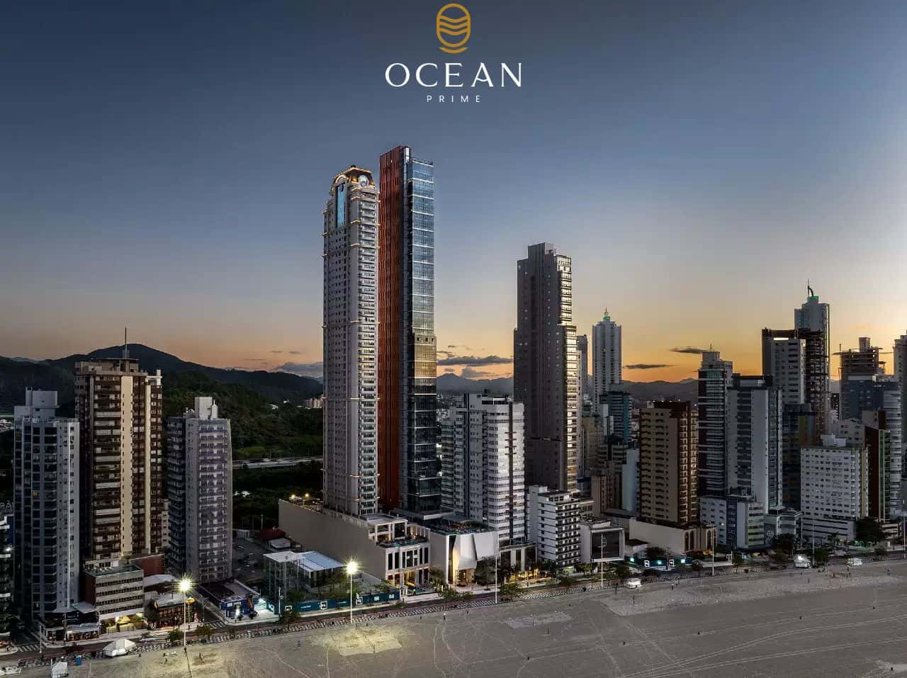 Apartamento no Edifício Aurora Exclusive Home - Pronto para morar - EMBRAED - FRENTE MAR — foto principal